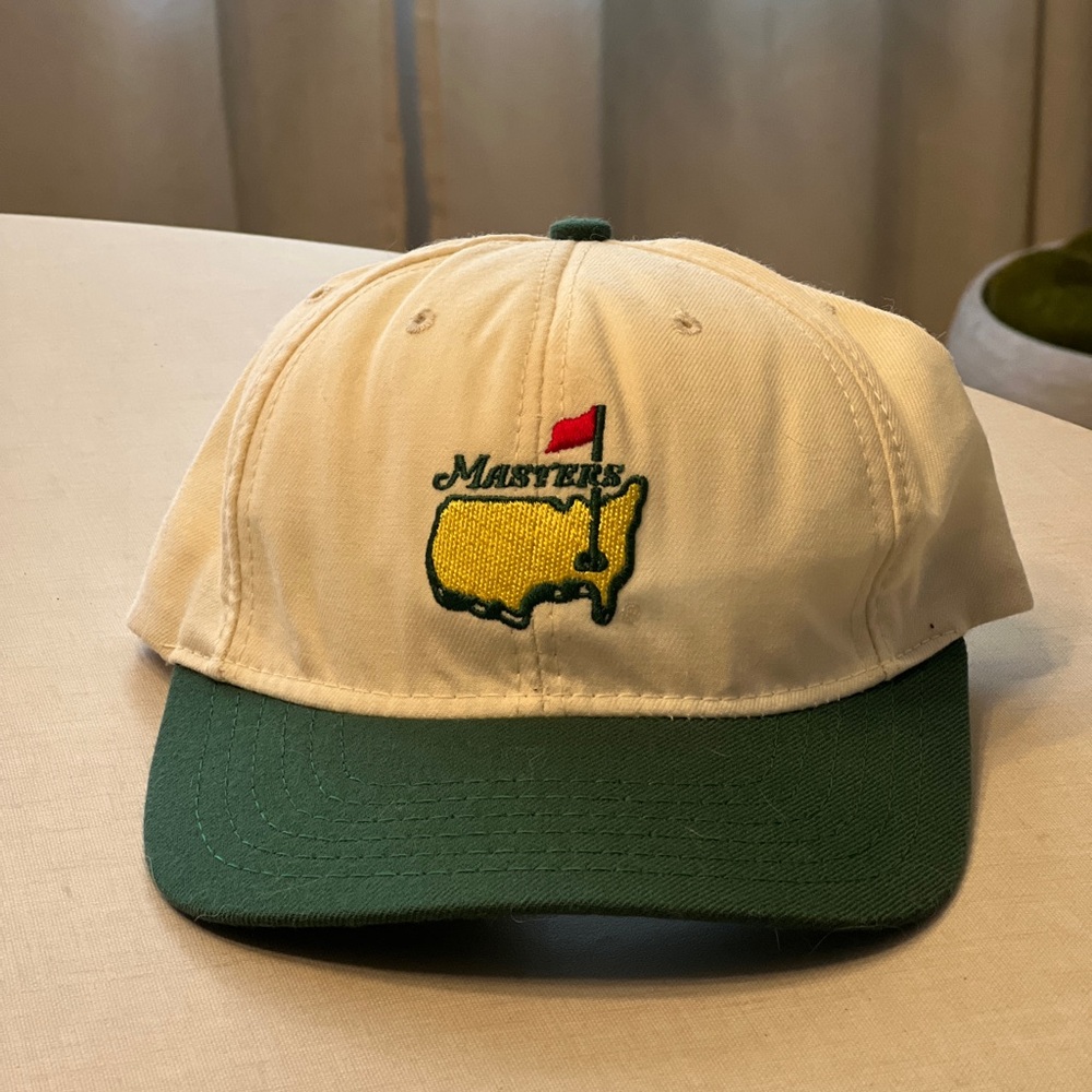Masters Golf Cap with Green Brim